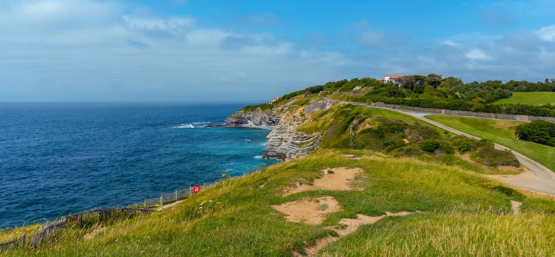 Vue depuis la pointe Sainte Barbe à Saint-Jean-de-Luz