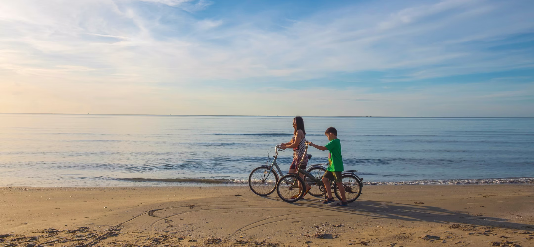 Vélo sur la plage