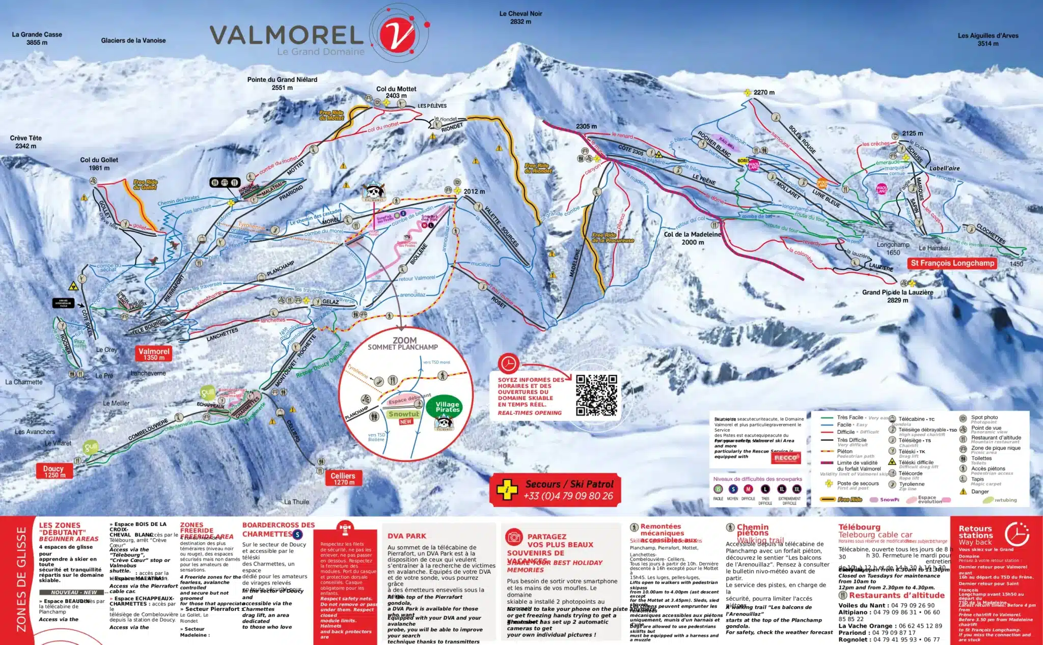 plan des pistes