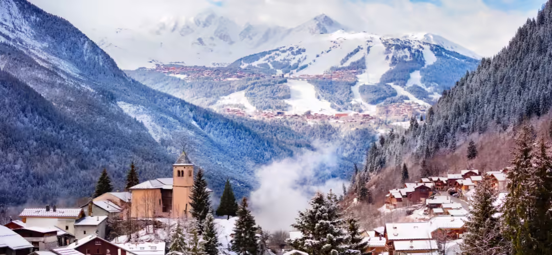 Vue sur le Village de Champagny-en-Vanoise