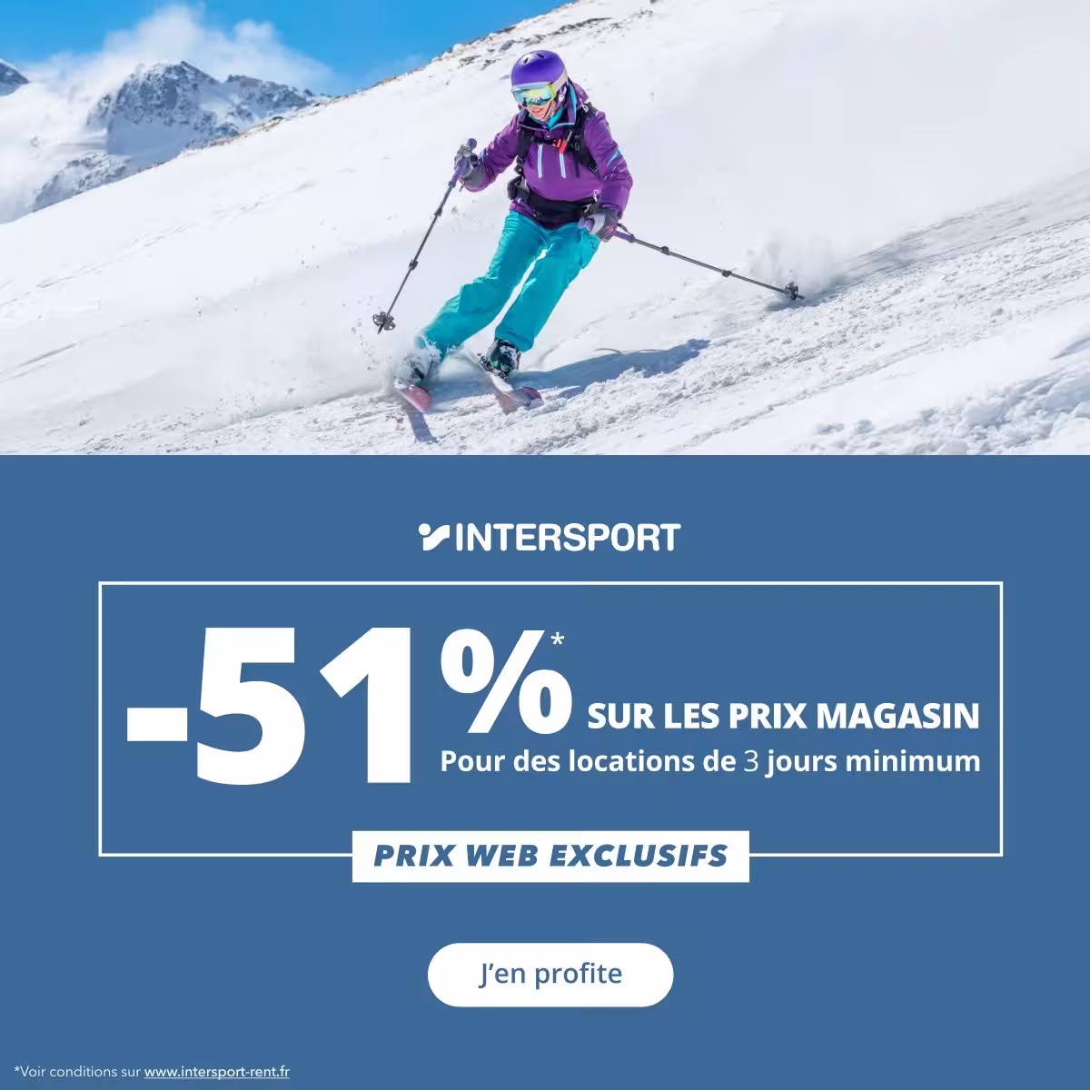 Location de matériel de ski INTERSPORT